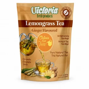 Victoria Lemongrass Ginger Flavoured Tea Bags – 100g
